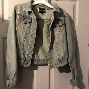 Cropped denim jacket